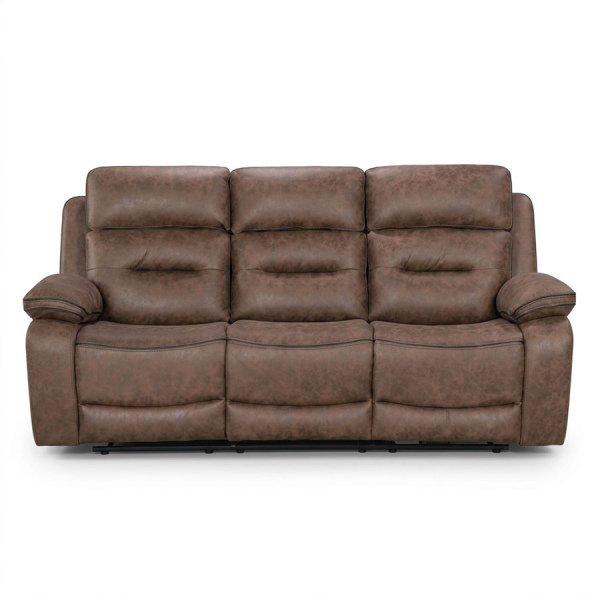 Charlie 3 Seater Reclining Brown